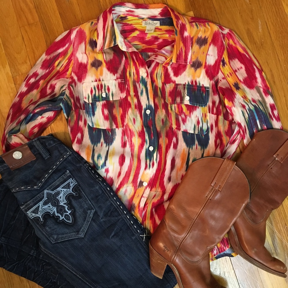 Lucky Brand Multicolor Button Down Shirt